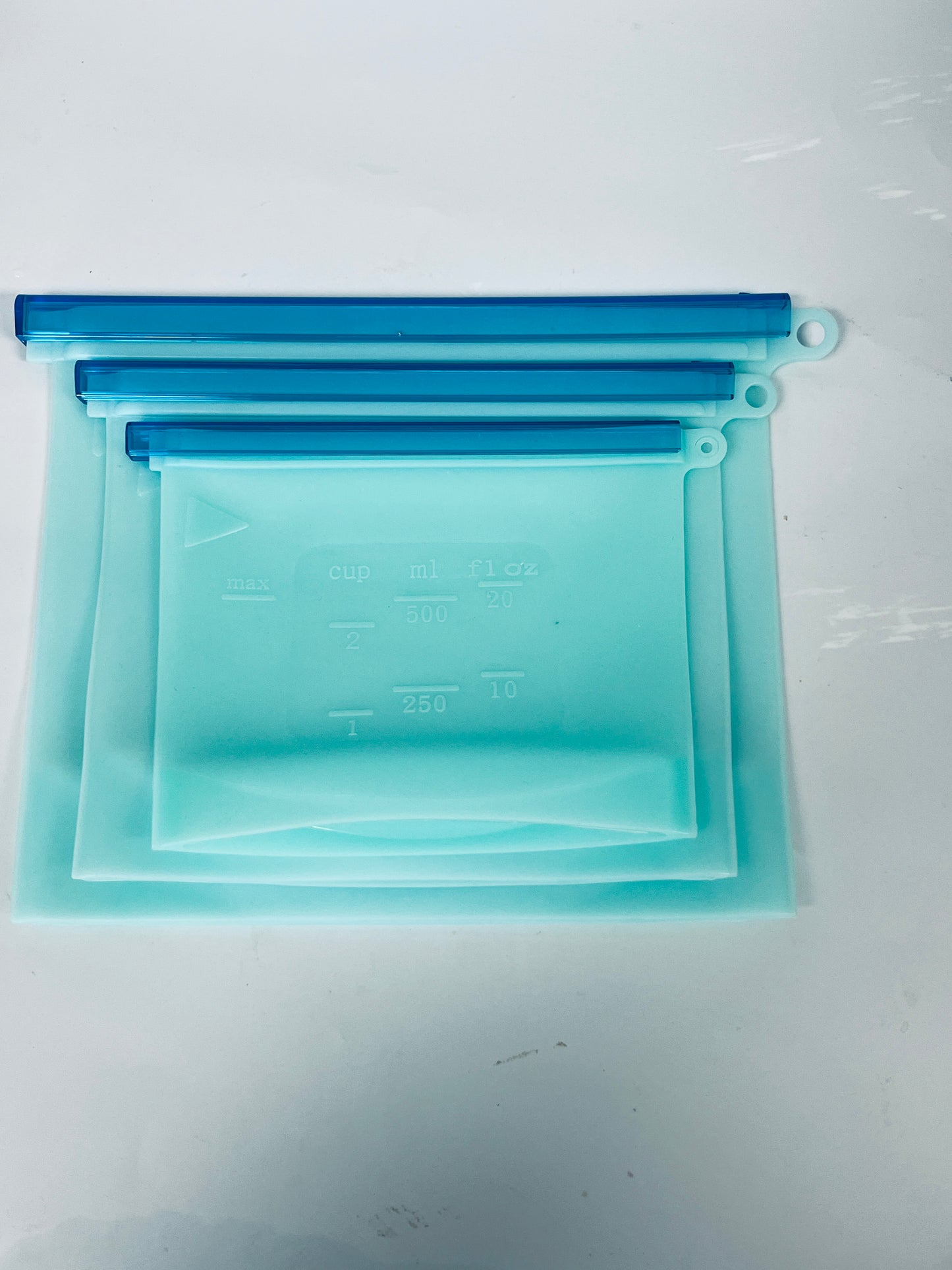 3pcs Reusable Freezer Bags - Silicone Reusable Freezer Bag