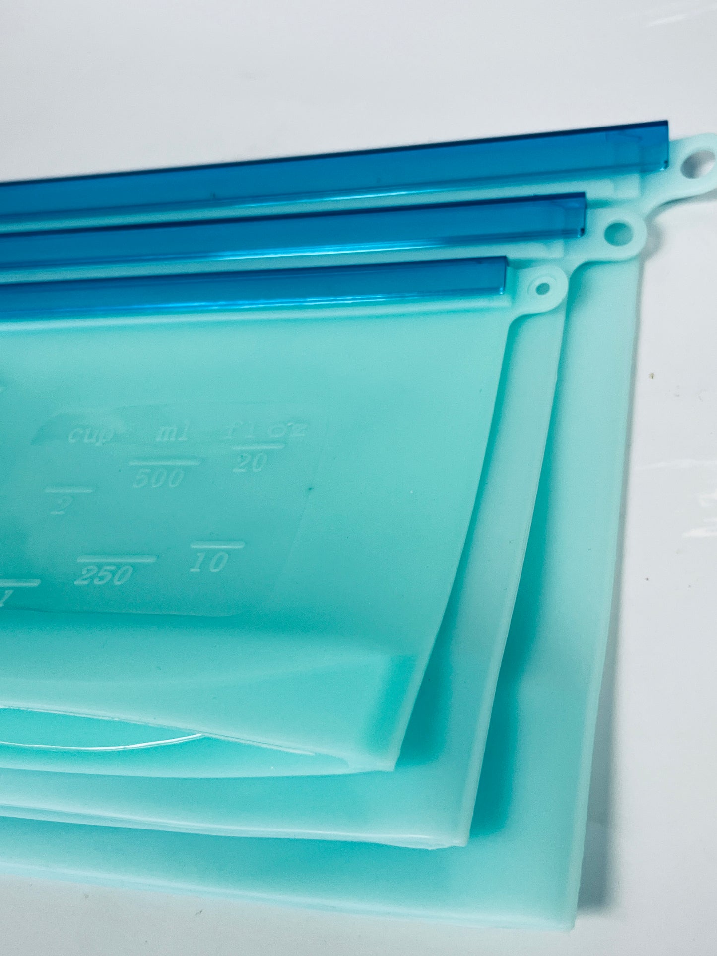 3pcs Reusable Freezer Bags - Silicone Reusable Freezer Bag