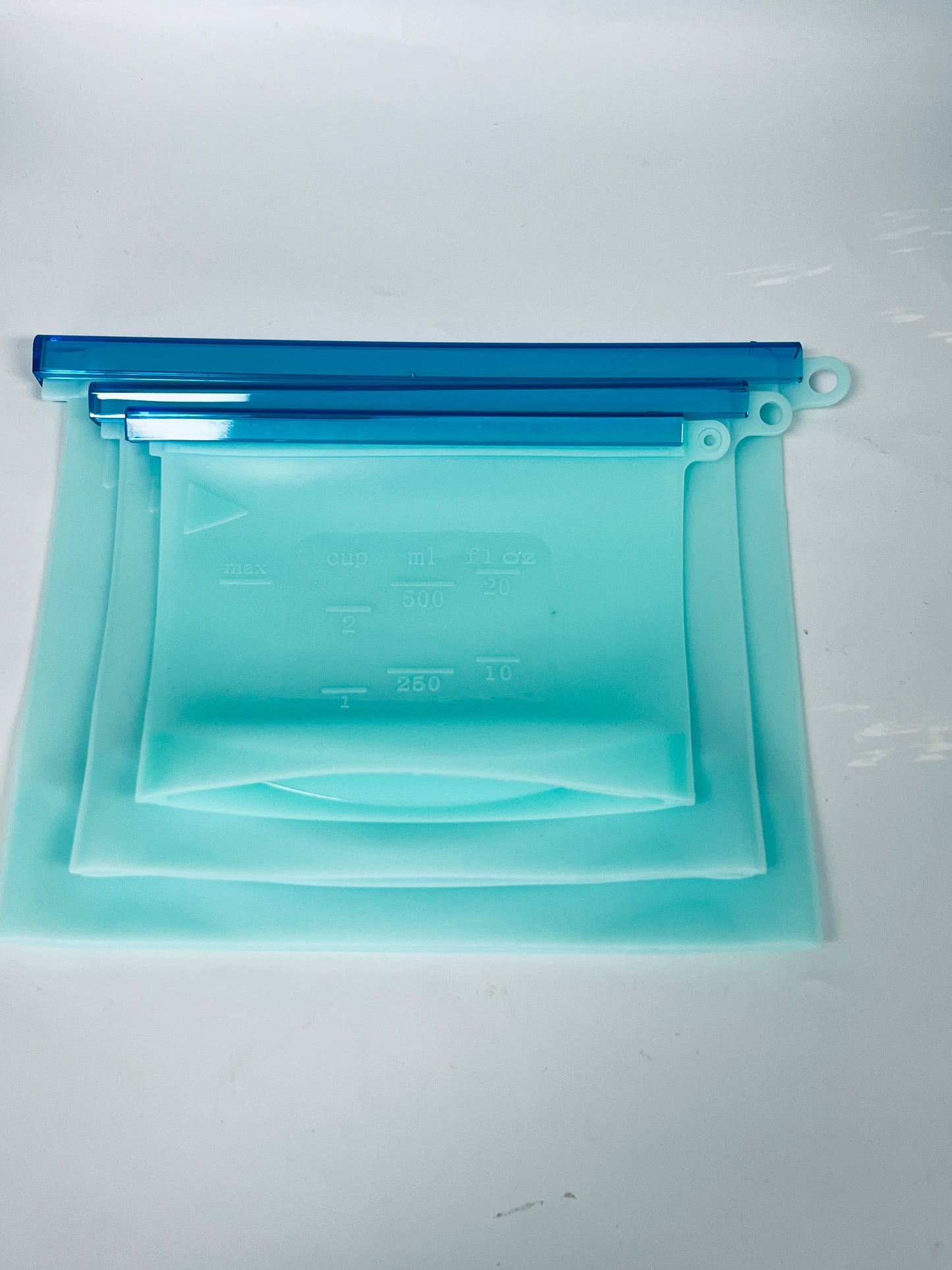 3pcs Reusable Freezer Bags - Silicone Reusable Freezer Bag